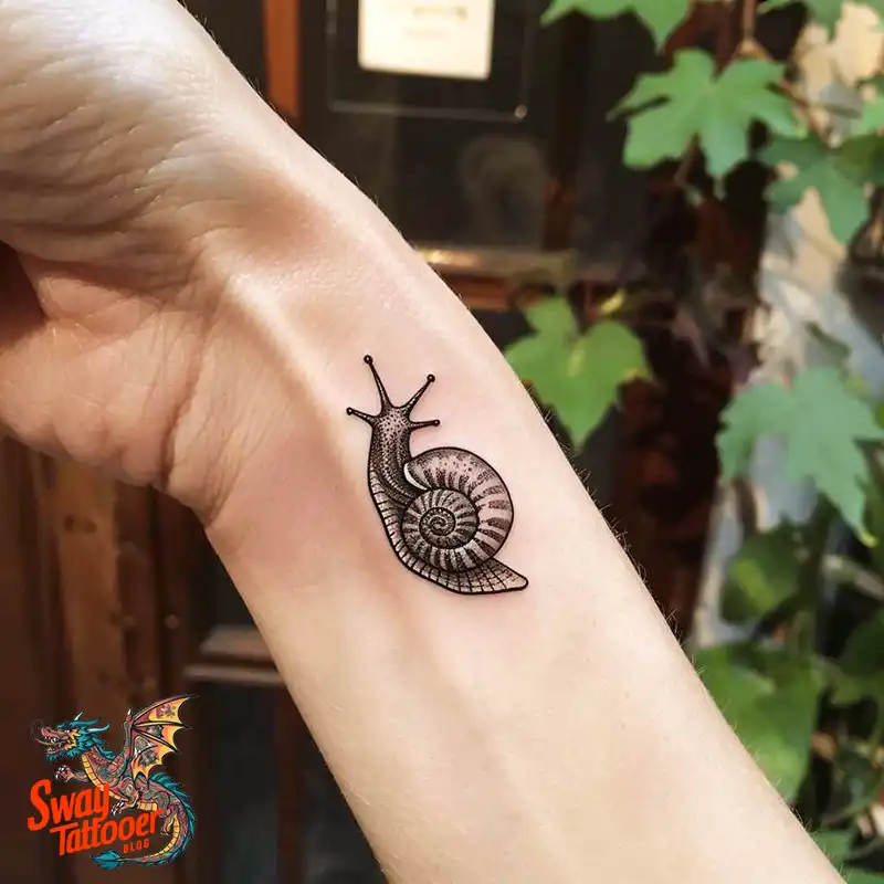 150 Snail Tattoo Design Ideas: Slow and Steady Art Trend 97 snail tattoo