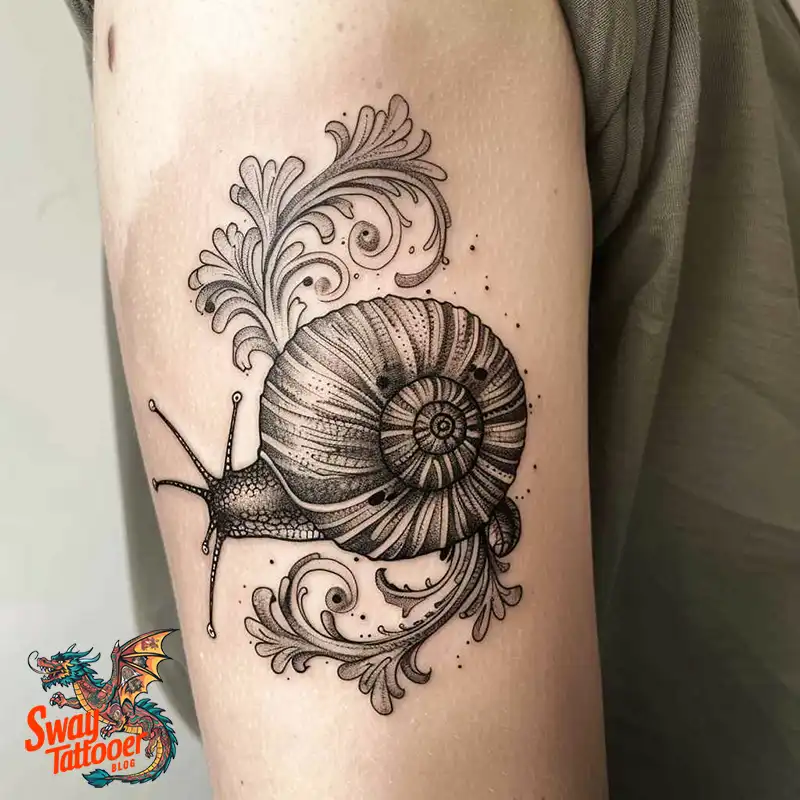 150 Snail Tattoo Design Ideas: Slow and Steady Art Trend 98 snail tattoo