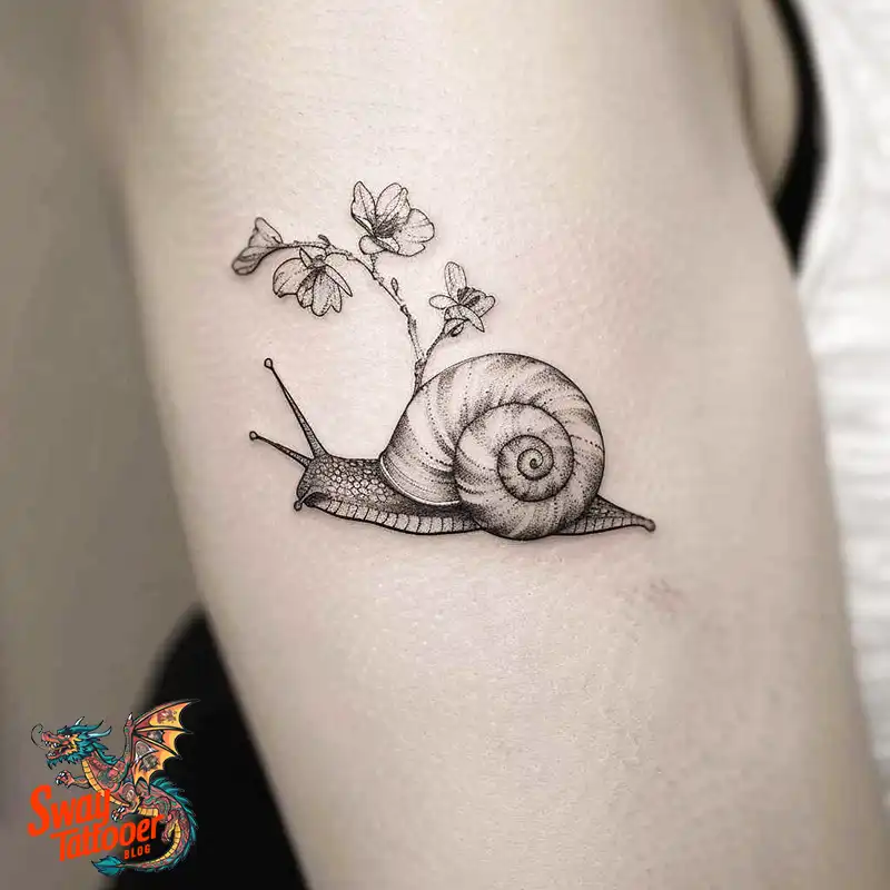 150 Snail Tattoo Design Ideas: Slow and Steady Art Trend 145 snail tattoo