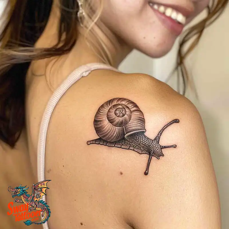 150 Snail Tattoo Design Ideas: Slow and Steady Art Trend 93 snail tattoo