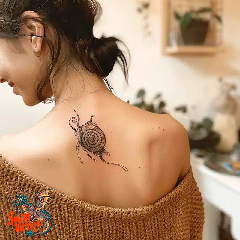150 Snail Tattoo Design Ideas: Slow and Steady Art Trend 91 snail tattoo