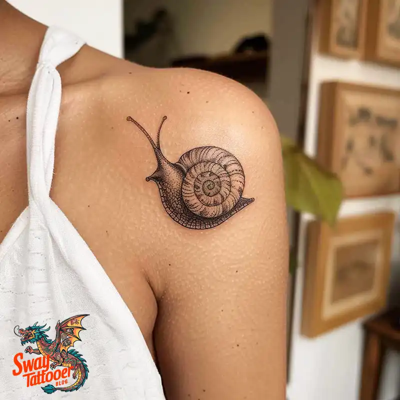 150 Snail Tattoo Design Ideas: Slow and Steady Art Trend 87 snail tattoo