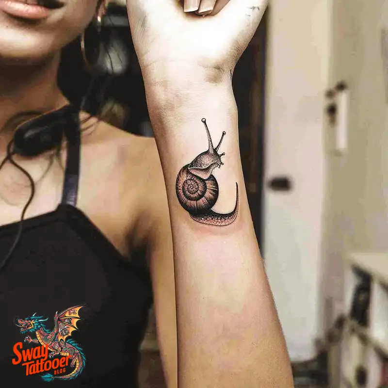 150 Snail Tattoo Design Ideas: Slow and Steady Art Trend 86 snail tattoo