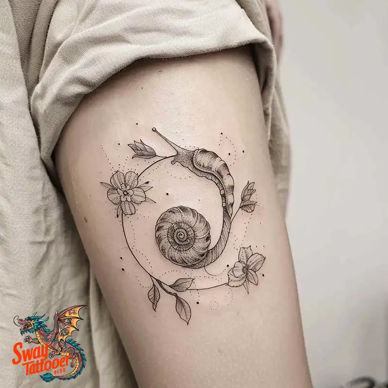 150 Snail Tattoo Design Ideas: Slow and Steady Art Trend 146 snail tattoo