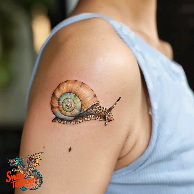 150 Snail Tattoo Design Ideas: Slow and Steady Art Trend 72 snail tattoo