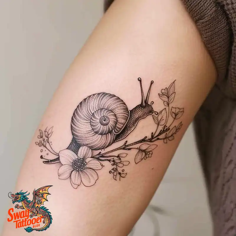 150 Snail Tattoo Design Ideas: Slow and Steady Art Trend 148 snail tattoo