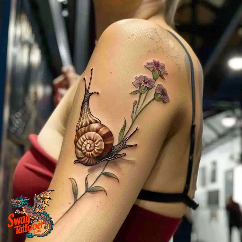 150 Snail Tattoo Design Ideas: Slow and Steady Art Trend 61 snail tattoo