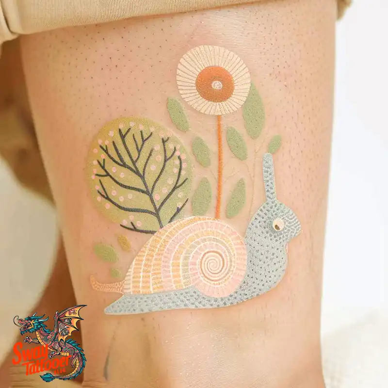150 Snail Tattoo Design Ideas: Slow and Steady Art Trend 57 snail tattoo