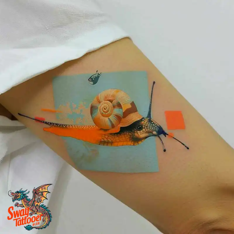 150 Snail Tattoo Design Ideas: Slow and Steady Art Trend 56 snail tattoo