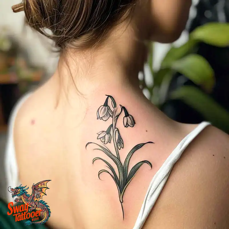 70 Snowdrop Flower Tattoo Design Ideas with Deep Meanings 52 snowdrop flower tattoo