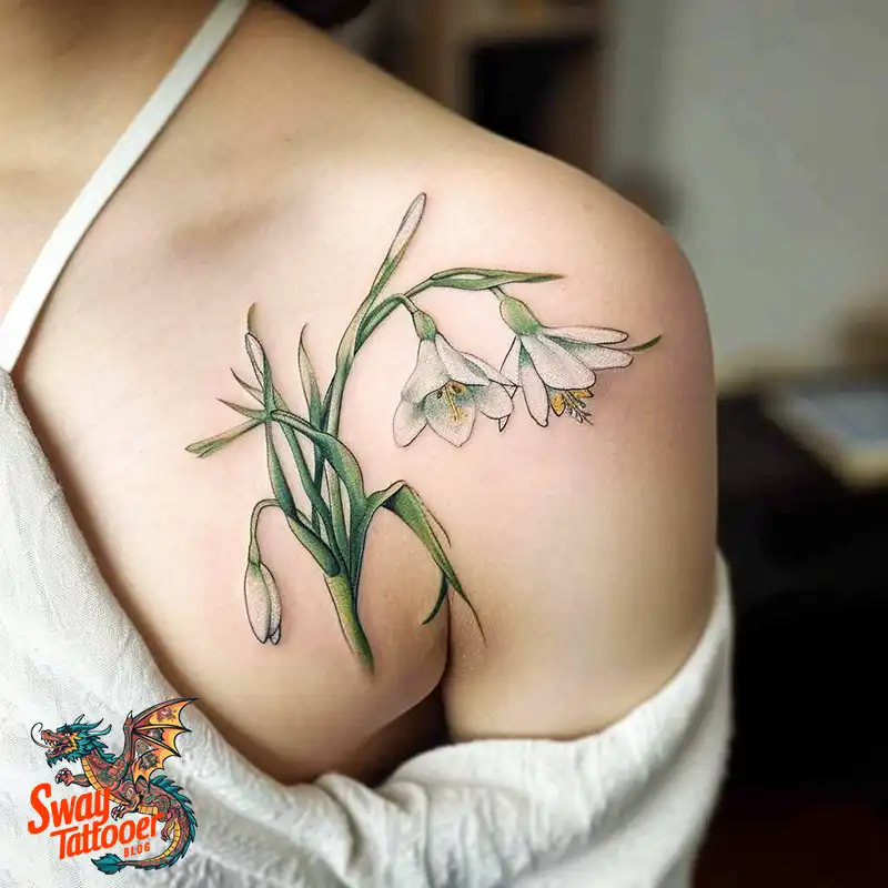70 Snowdrop Flower Tattoo Design Ideas with Deep Meanings 47 snowdrop flower tattoo
