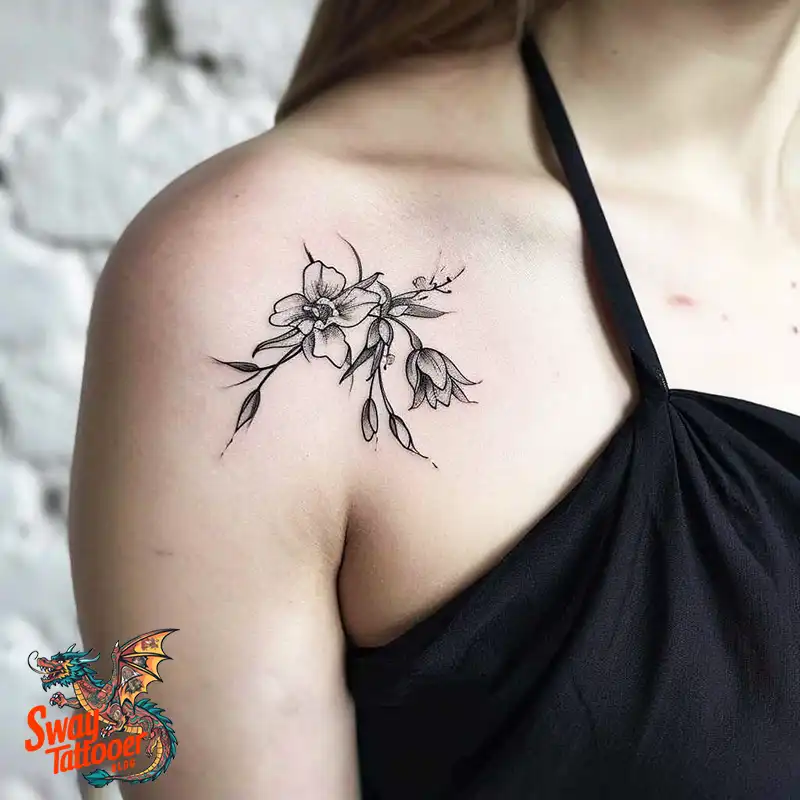 70 Snowdrop Flower Tattoo Design Ideas with Deep Meanings 46 snowdrop flower tattoo