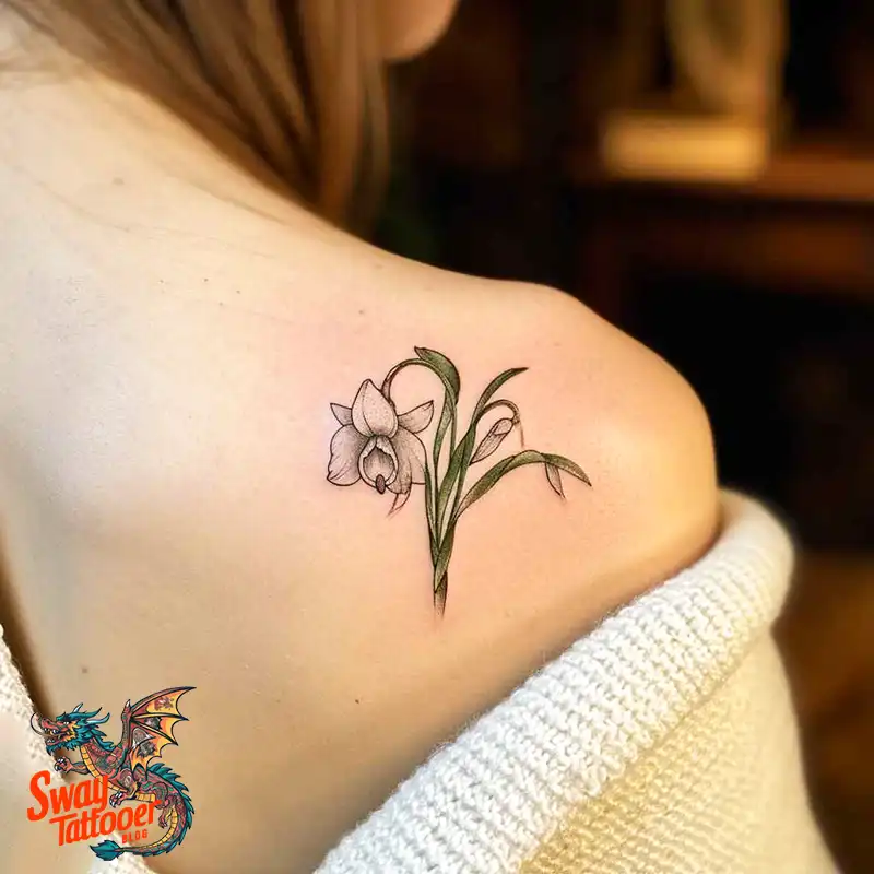 70 Snowdrop Flower Tattoo Design Ideas with Deep Meanings 45 snowdrop flower tattoo