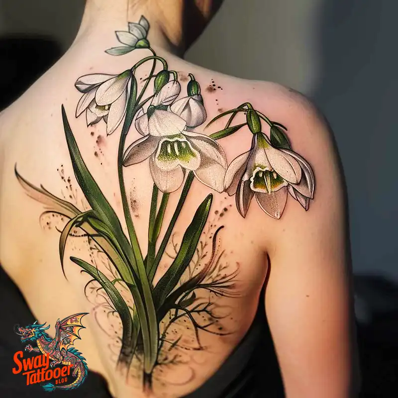 70 Snowdrop Flower Tattoo Design Ideas with Deep Meanings 35 snowdrop flower tattoo