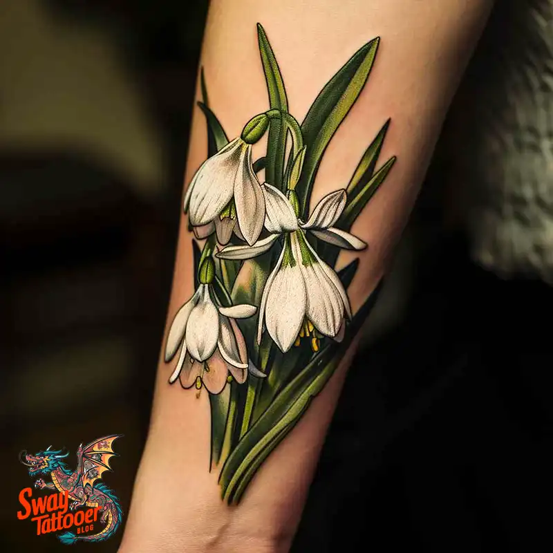 70 Snowdrop Flower Tattoo Design Ideas with Deep Meanings 34 snowdrop tattoo