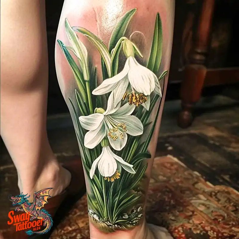 70 Snowdrop Flower Tattoo Design Ideas with Deep Meanings 31 snowdrop tattoo