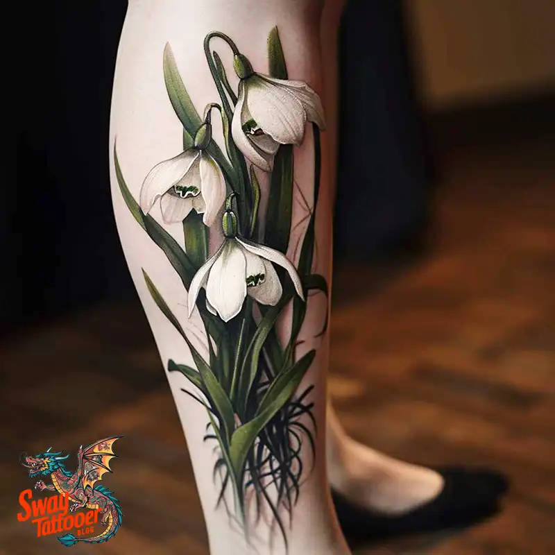 70 Snowdrop Flower Tattoo Design Ideas with Deep Meanings 29 snowdrop tattoo