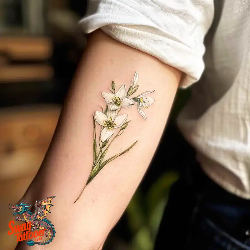 70 Snowdrop Flower Tattoo Design Ideas with Deep Meanings 22 snowdrop tattoo