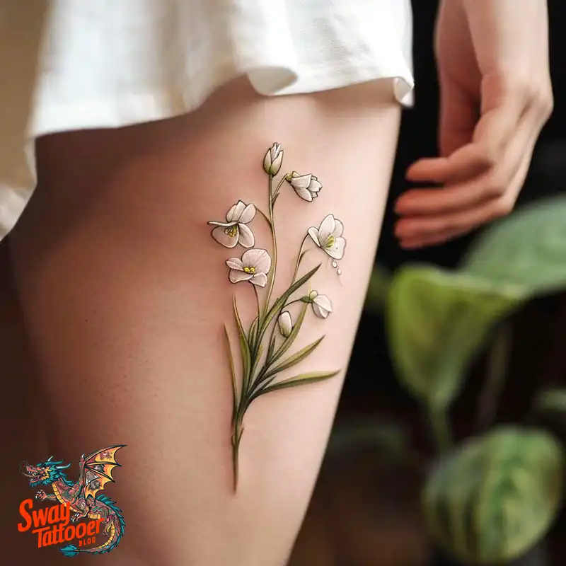 70 Snowdrop Flower Tattoo Design Ideas with Deep Meanings 5 snowdrop tattoo