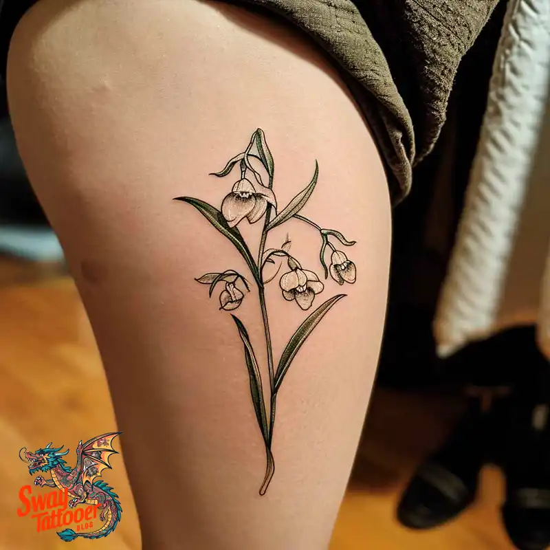 70 Snowdrop Flower Tattoo Design Ideas with Deep Meanings 3 snowdrop tattoo