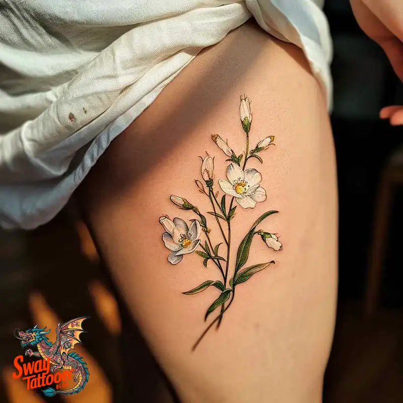 70 Snowdrop Flower Tattoo Design Ideas with Deep Meanings 2 snowdrop tattoo
