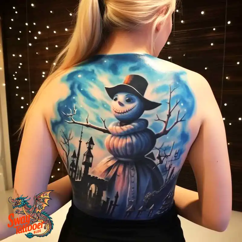 60 Snowman Tattoo Design Ideas Full of Winter Whimsy 31 snowman 33