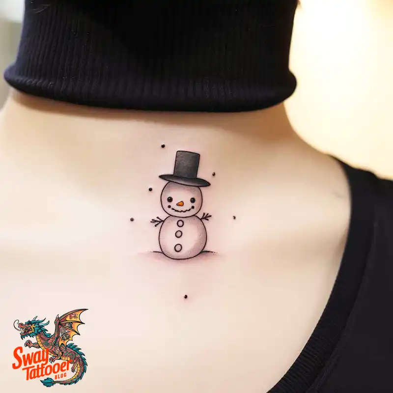 60 Snowman Tattoo Design Ideas Full of Winter Whimsy 10 snowman 54