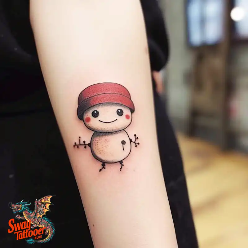 60 Snowman Tattoo Design Ideas Full of Winter Whimsy 1 snowman 63