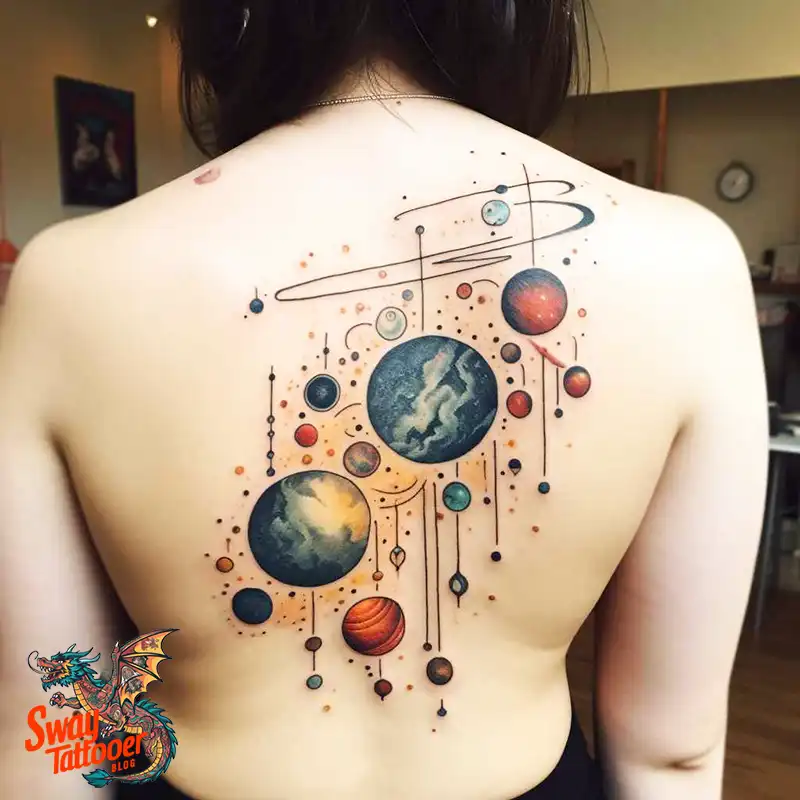 50 Solar System Tattoo Design Ideas: Out of This World Art 41 solar system tattoo