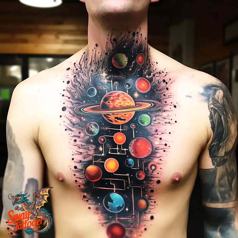 50 Solar System Tattoo Design Ideas: Out of This World Art 33 solar system tattoo