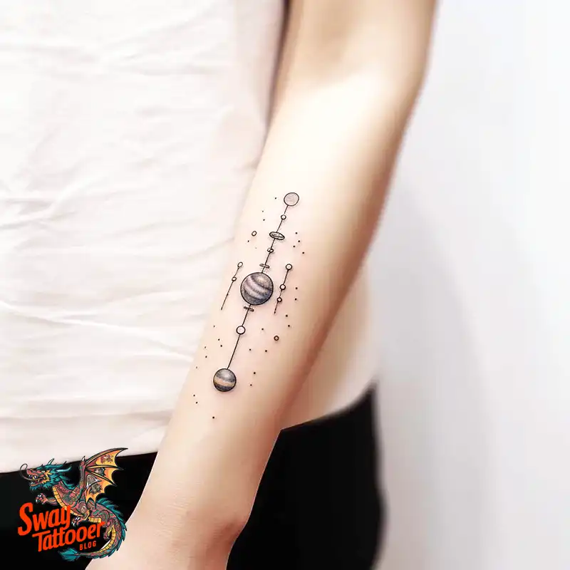 50 Solar System Tattoo Design Ideas: Out of This World Art 21 solar system tattoo