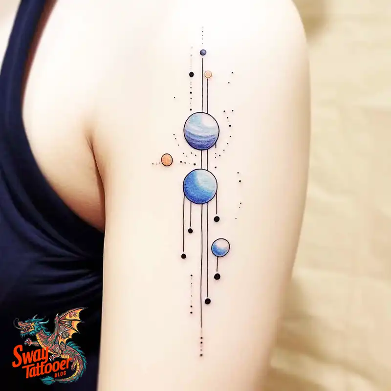 50 Solar System Tattoo Design Ideas: Out of This World Art 49 solar system tattoo