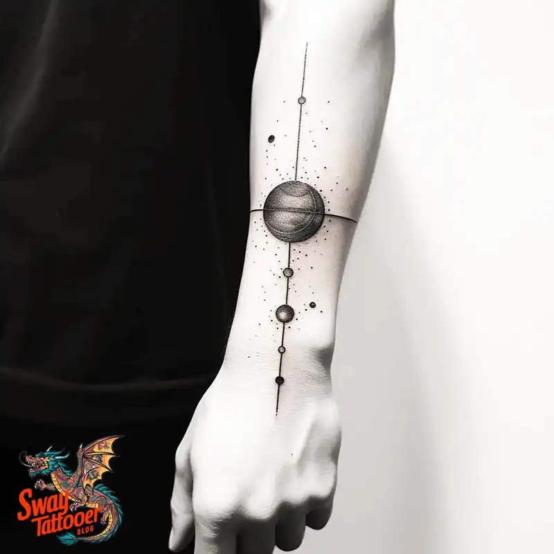 50 Solar System Tattoo Design Ideas: Out of This World Art 22 solar system tattoo