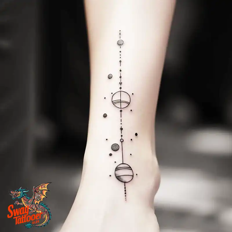 50 Solar System Tattoo Design Ideas: Out of This World Art 24 solar system tattoo