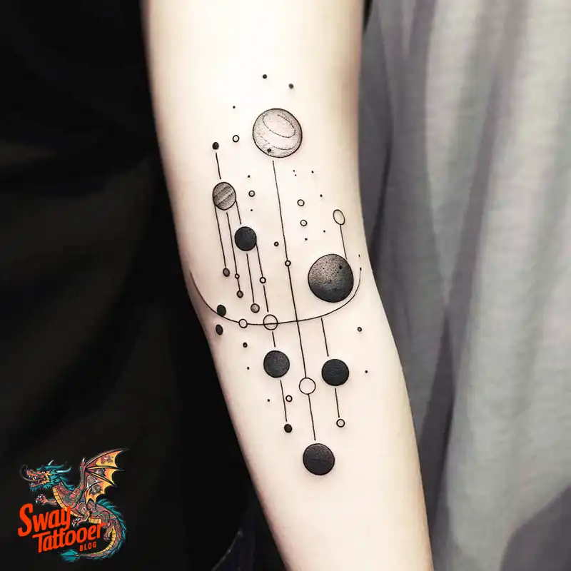 50 Solar System Tattoo Design Ideas: Out of This World Art 17 solar system tattoo