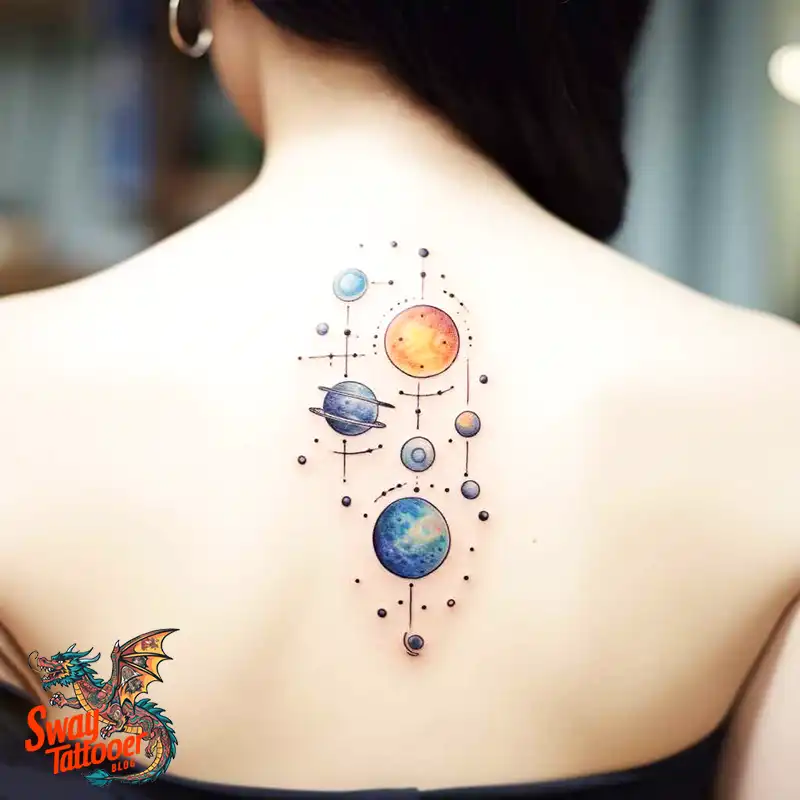 50 Solar System Tattoo Design Ideas: Out of This World Art 3 solar system tattoo