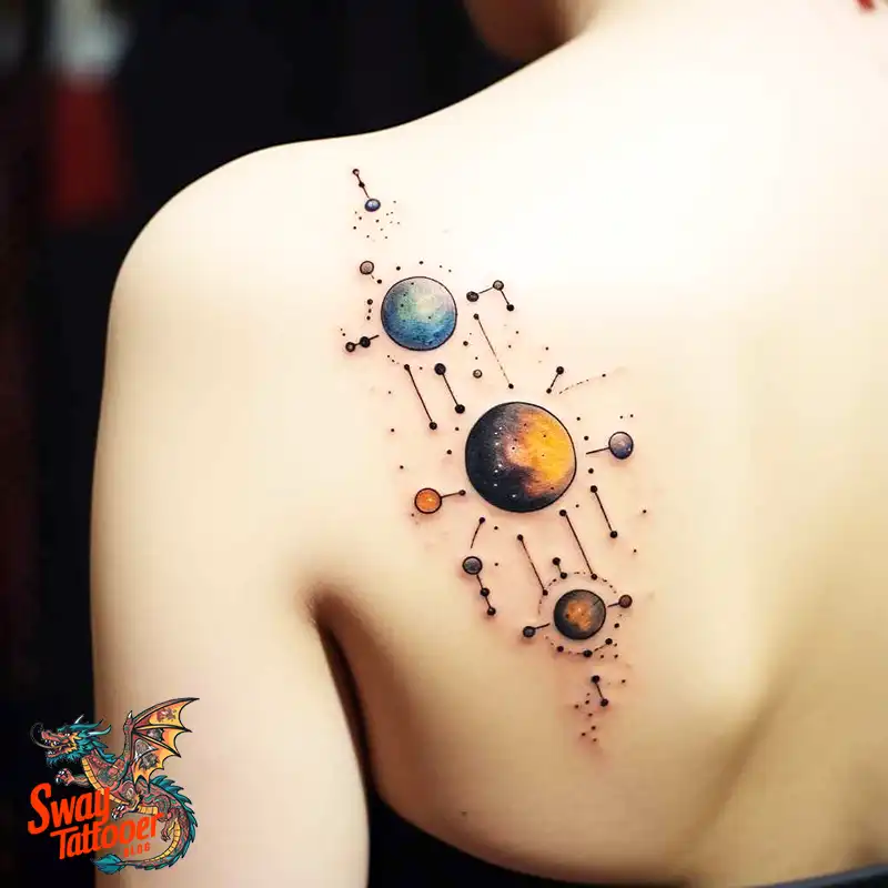 50 Solar System Tattoo Design Ideas: Out of This World Art 2 solar system tattoo