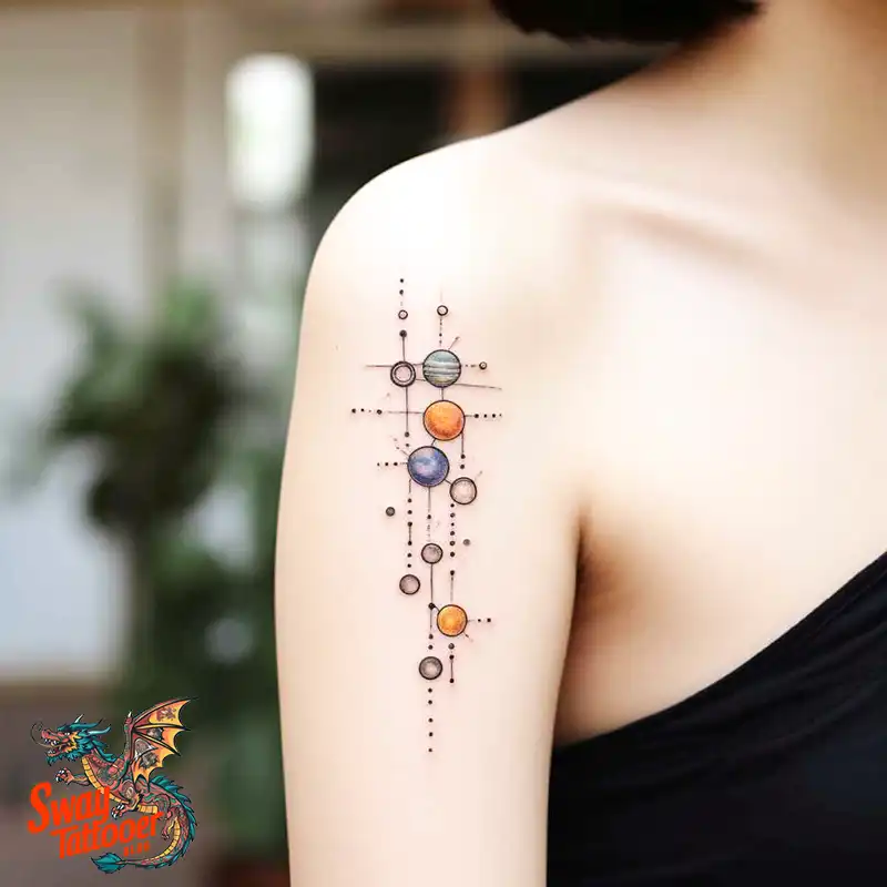 50 Solar System Tattoo Design Ideas: Out of This World Art 1 solar system tattoo