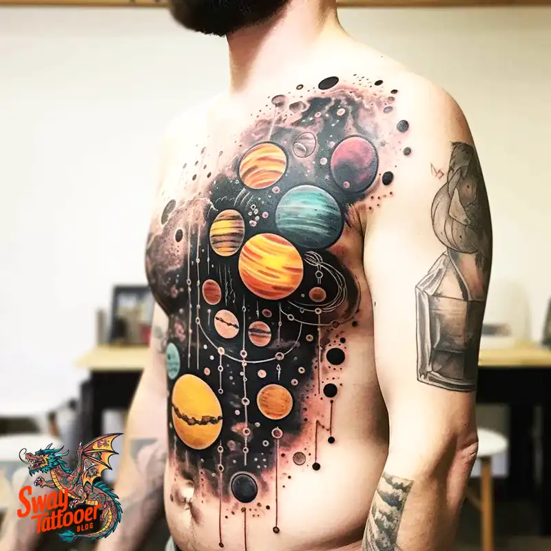 50 Solar System Tattoo Design Ideas: Out of This World Art 43 solar system tattoo