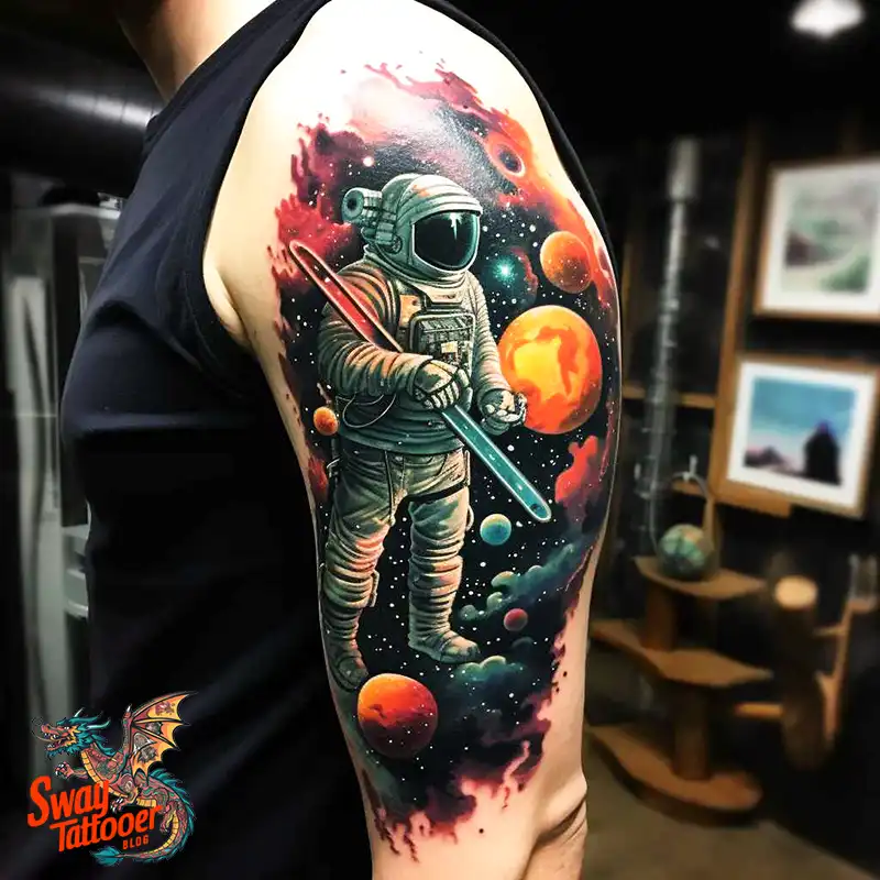 100 Space Tattoo Design Ideas: Exploring the Cosmos in Ink 53 space tattoo
