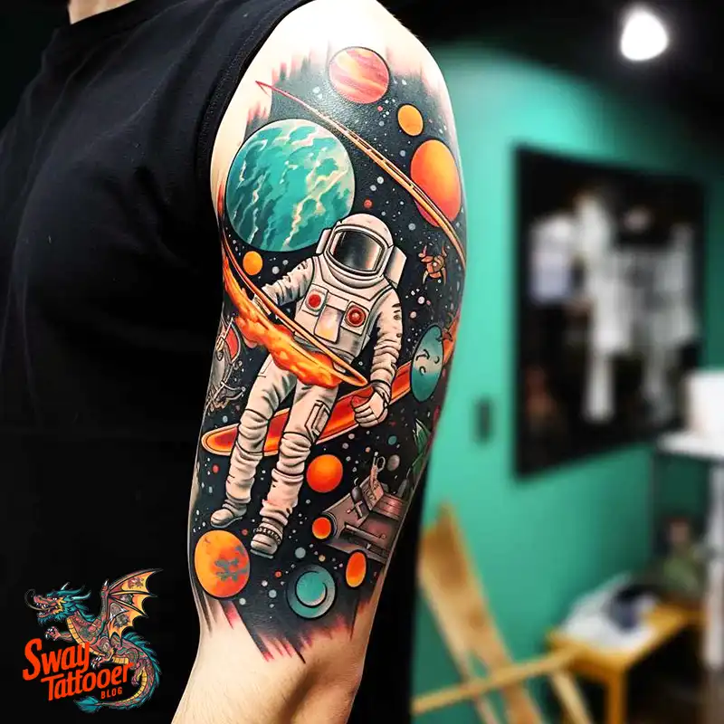 100 Space Tattoo Design Ideas: Exploring the Cosmos in Ink 51 space tattoo