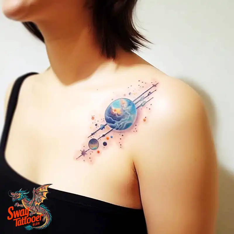 100 Space Tattoo Design Ideas: Exploring the Cosmos in Ink 6 space tattoo