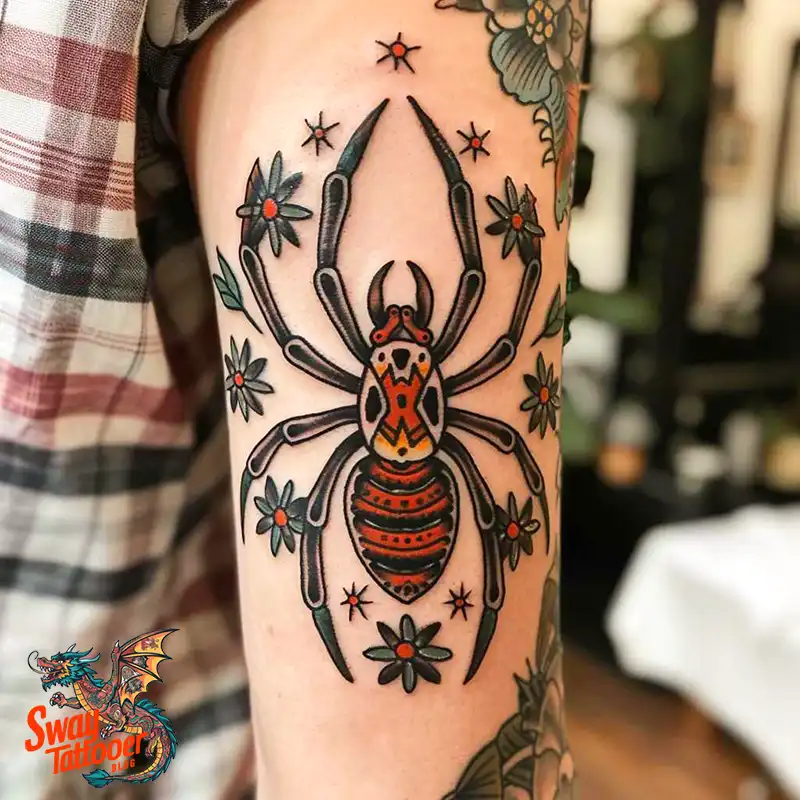 100 Spider Tattoo Design Ideas: Weaving Art and Symbolism 84 spider tattoo