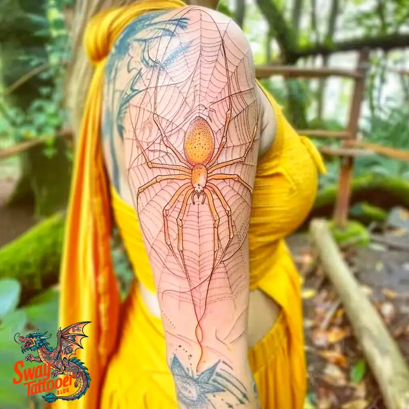 100 Spider Tattoo Design Ideas: Weaving Art and Symbolism 83 spider tattoo
