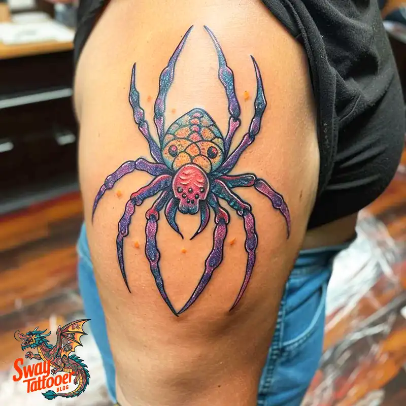 100 Spider Tattoo Design Ideas: Weaving Art and Symbolism 82 spider tattoo