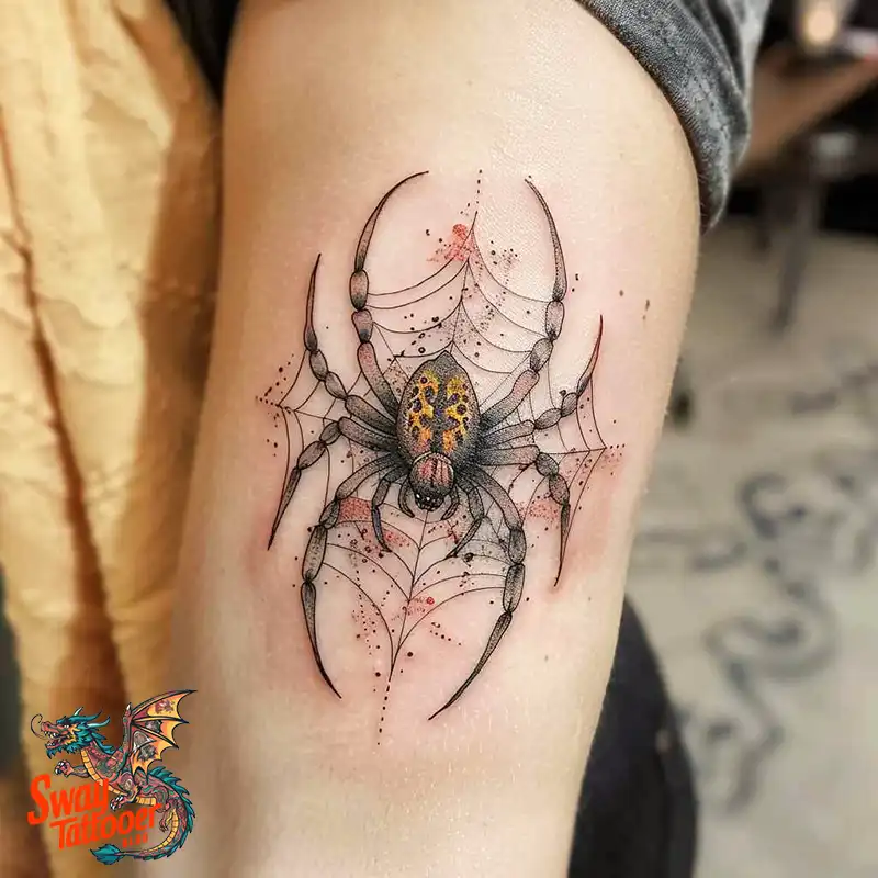 100 Spider Tattoo Design Ideas: Weaving Art and Symbolism 73 spider tattoo