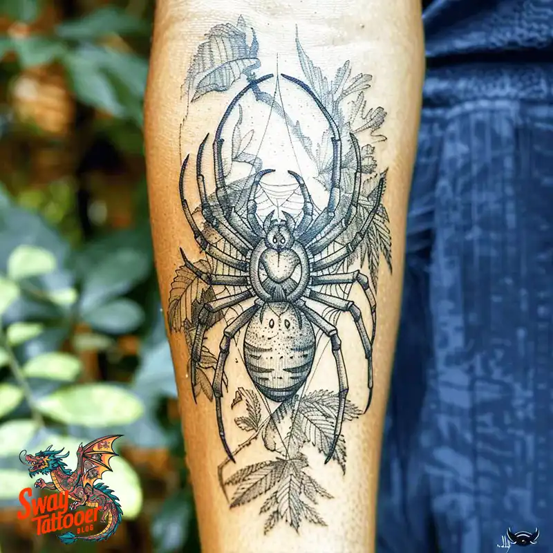 100 Spider Tattoo Design Ideas: Weaving Art and Symbolism 77 spider tattoo