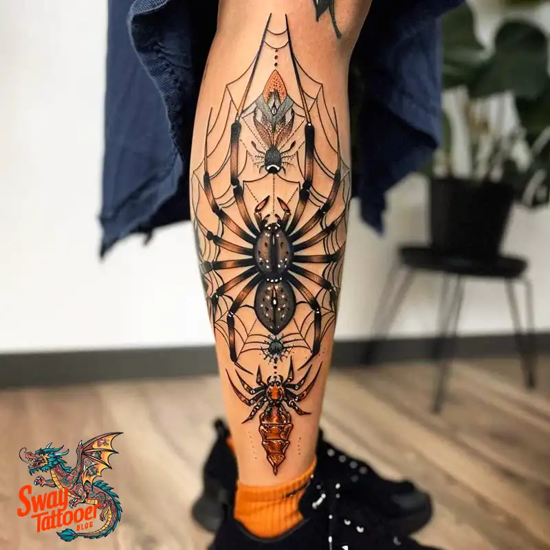100 Spider Tattoo Design Ideas: Weaving Art and Symbolism 38 spider tattoo