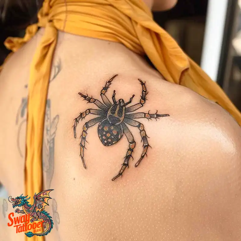100 Spider Tattoo Design Ideas: Weaving Art and Symbolism 32 spider tattoo