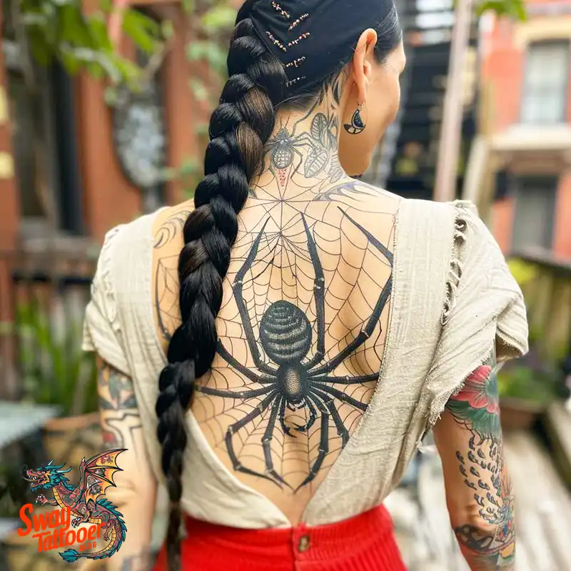 100 Spider Tattoo Design Ideas: Weaving Art and Symbolism 8 spider tattoo